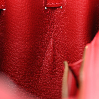 Hermes Epsom Birkin 30 Rouge Casaque 34 of 36