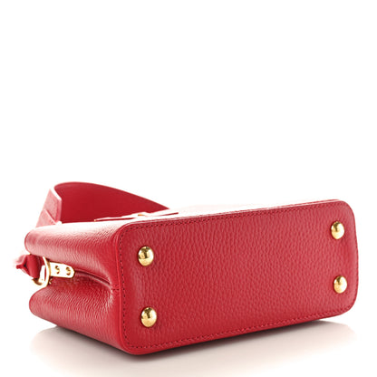 Louis Vuitton Taurillon Mini Capucines Scarlet 4 of 9