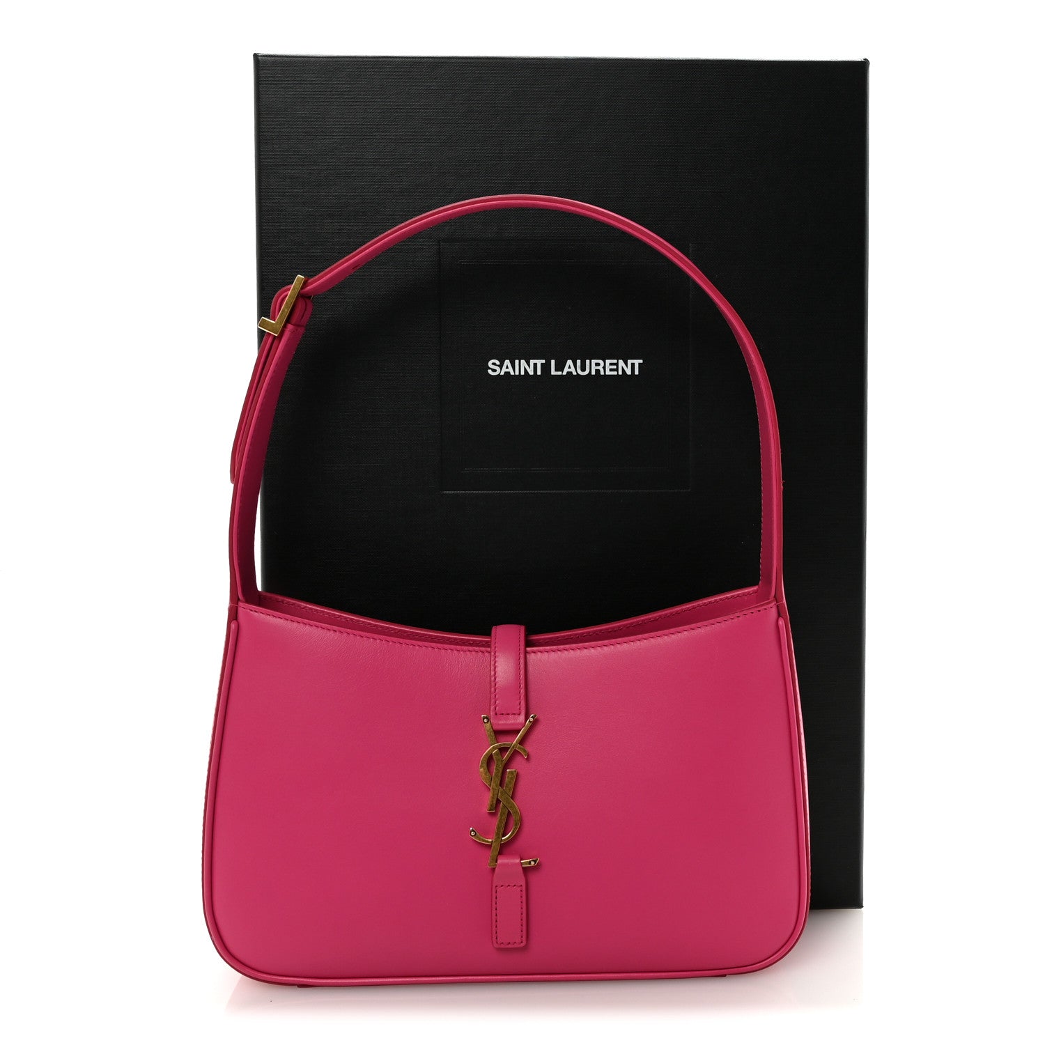 Saint Laurent Smooth Calfskin Le 5 A 7 Hobo Bubblegum 10 of 10