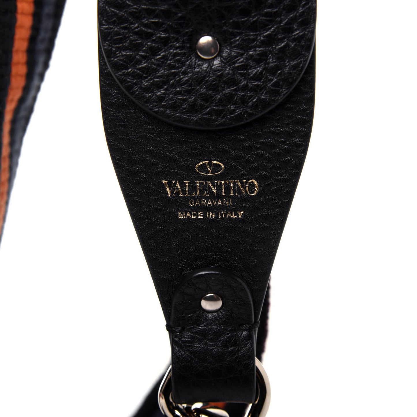 Canvas Counting Rockstud Guitar Strap Multicolor