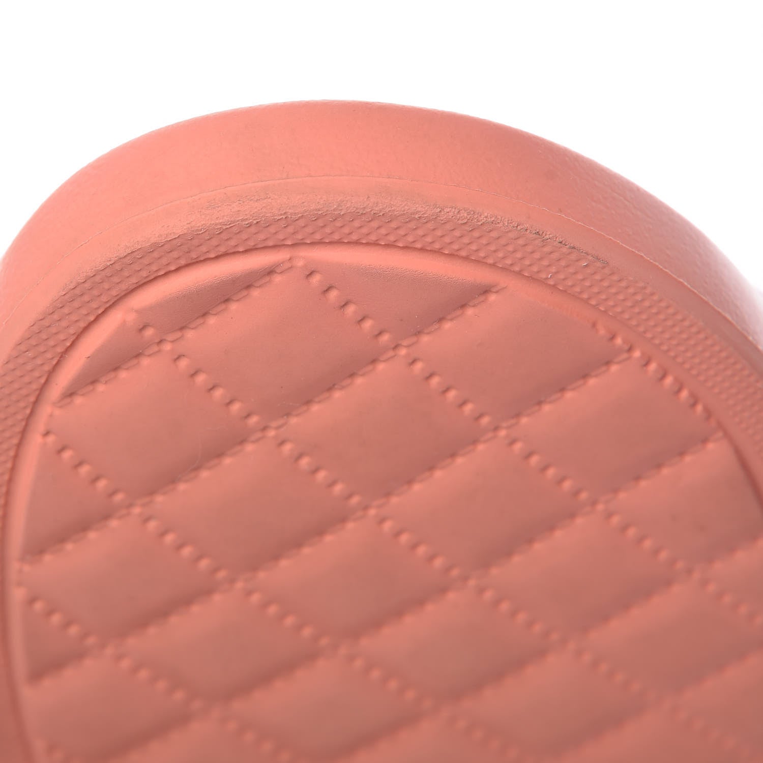 Chanel Rubber CC Flat Slide Sandals 37 Orange Pink 11 of 13