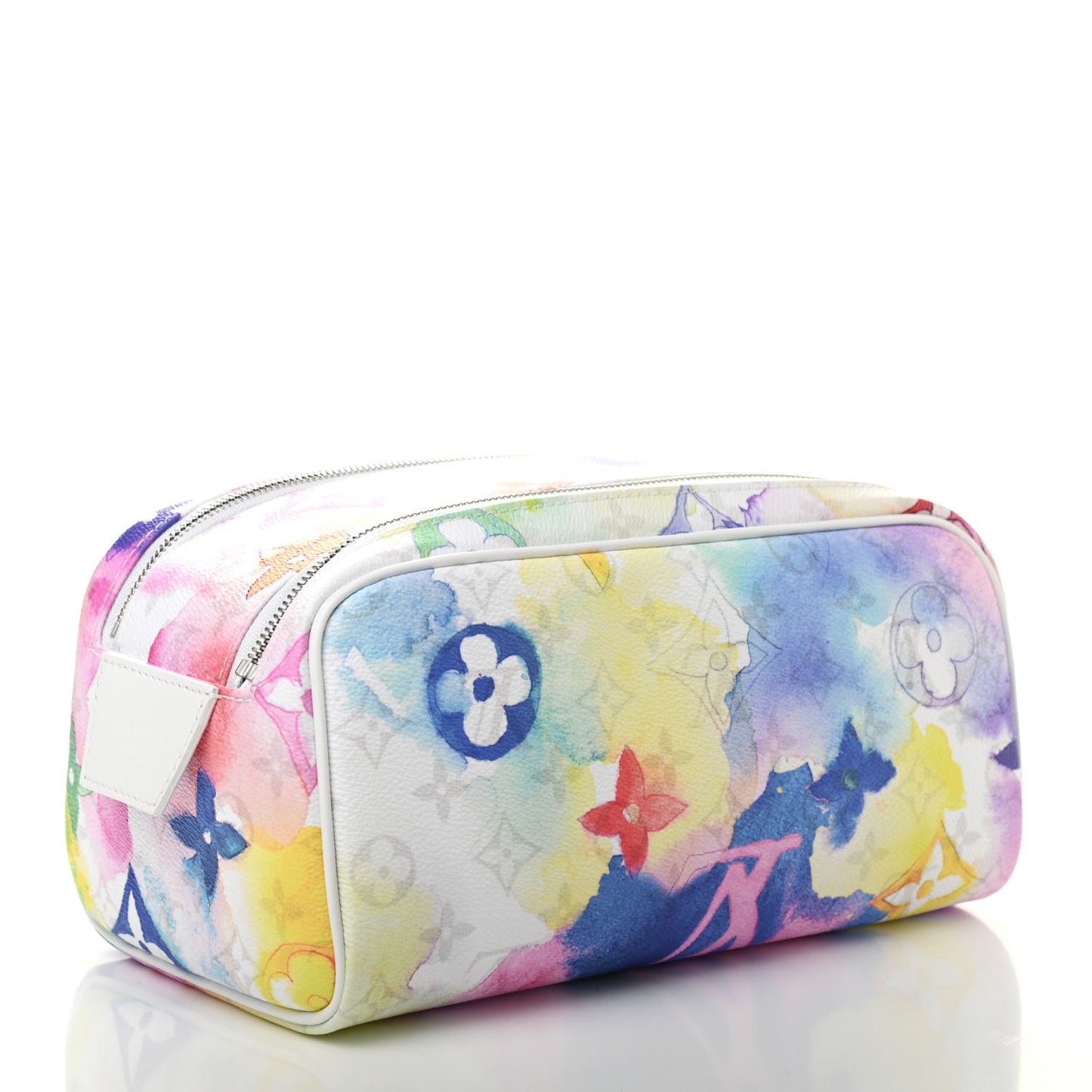 Monogram Watercolor Dopp Kit Toilet Pouch Multicolor