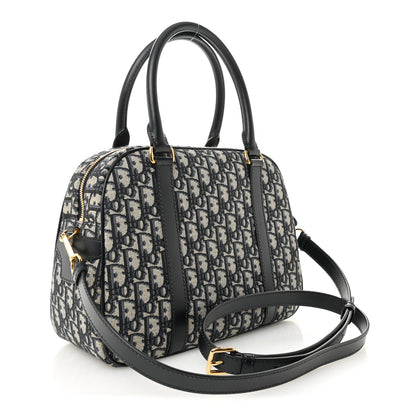 Christian Dior Oblique Large D-Vibe Bowling Bag Navy 3 of 10