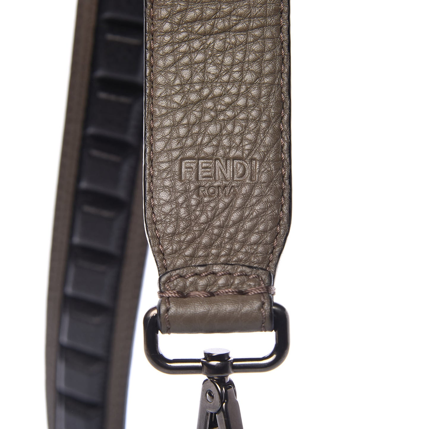 Cuoio Romano Bi-Color Studded Strap You Khaki Black