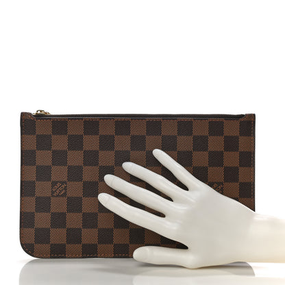 Louis Vuitton Damier Ebene Neverfull MM GM Pochette 2 of 9