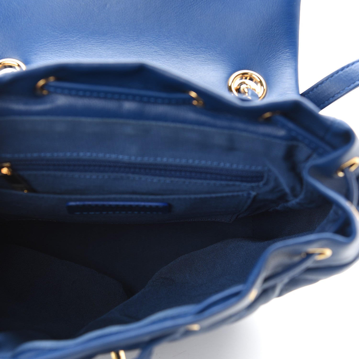 Chanel Lambskin Quilted Small Urban Spirit Backpack Blue 5 of 9