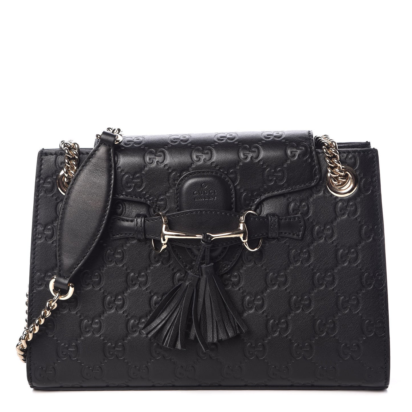 Guccissima Small Emily Shoulder Bag Black