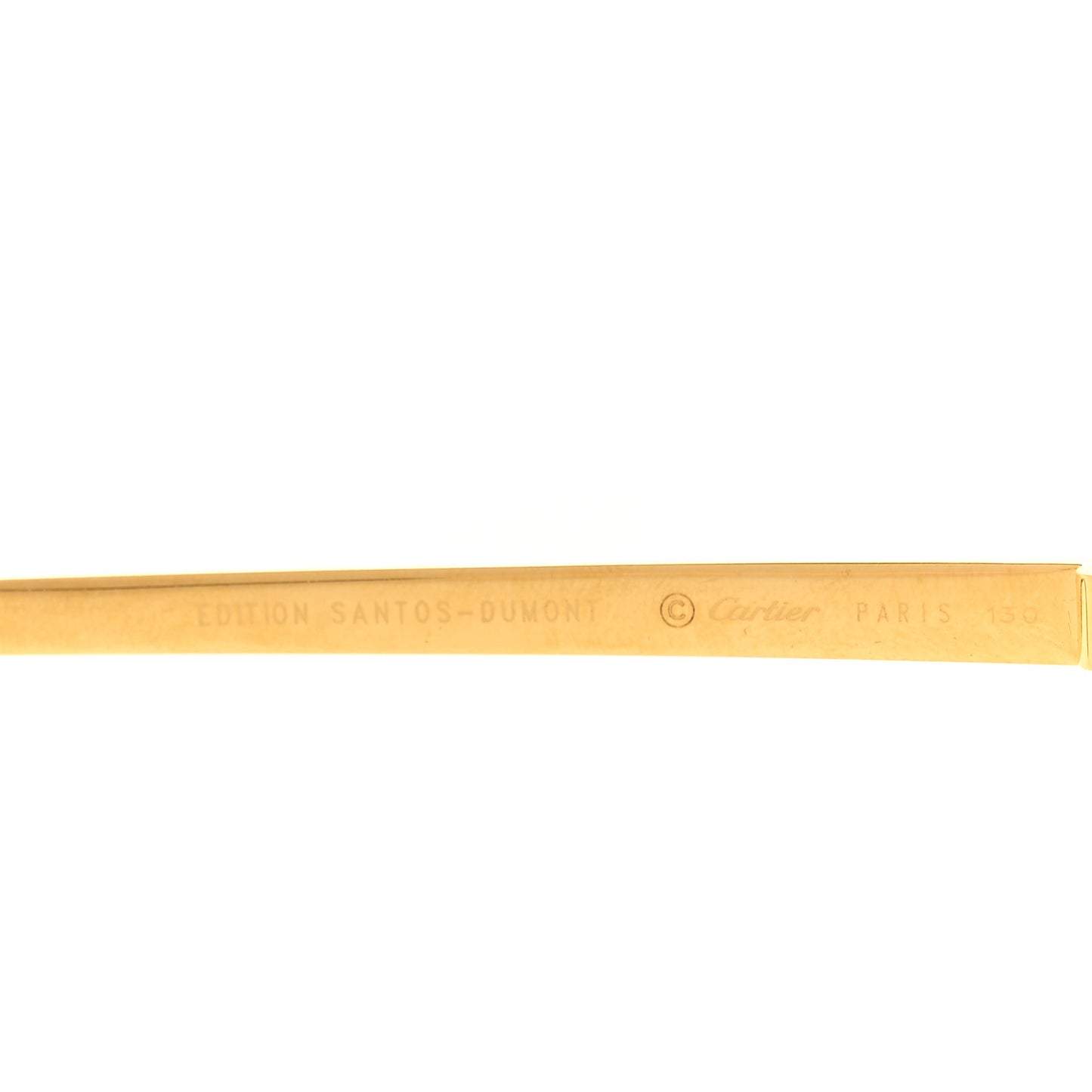 Santos Dumont Aviator Sunglasses Gold