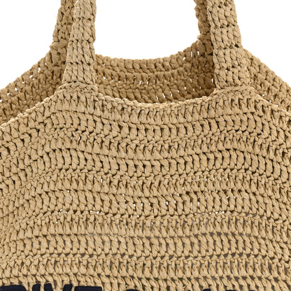 Saint Laurent Raffia Rive Gauche Tote Natural 8 of 12