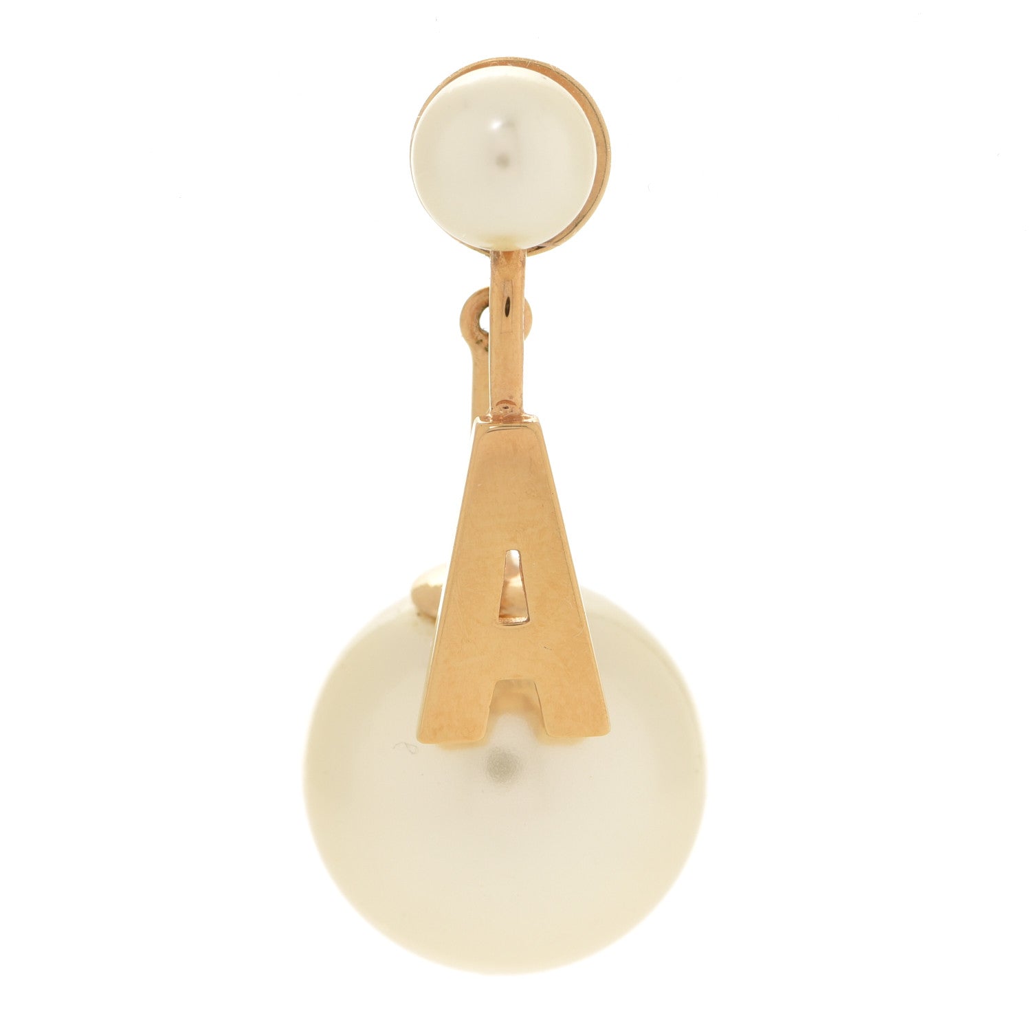 Christian Dior Pearl My ABCDior A Tribale Earring Gold 1 of 5