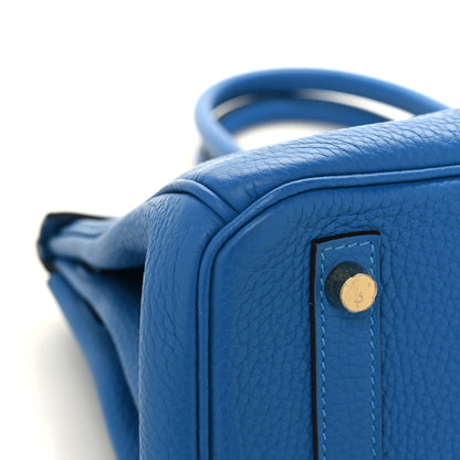 Hermes Taurillon Clemence Birkin 30 Mykonos 9 of 13