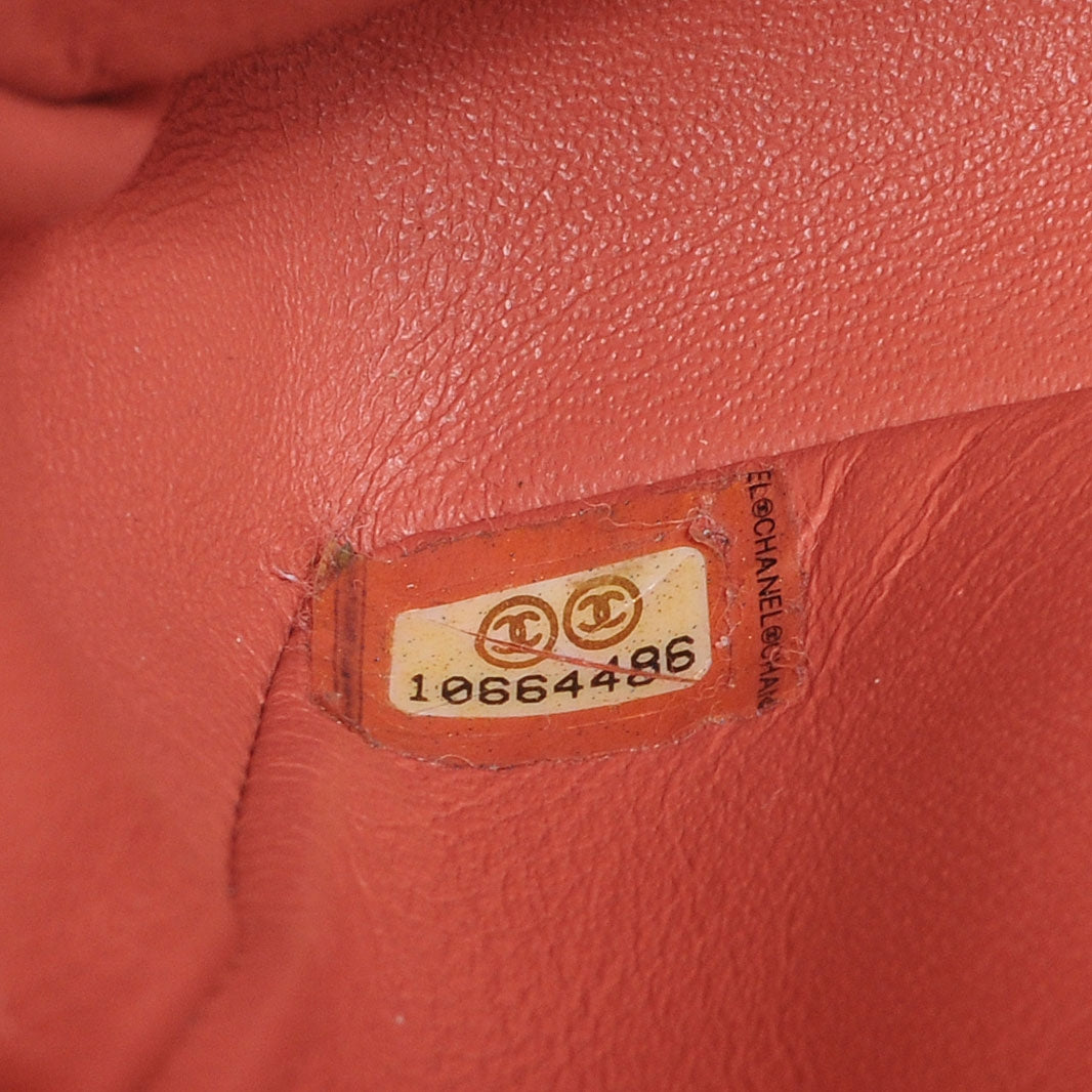 Chanel Lambskin Quilted East West Flap Coral 7 of 8
