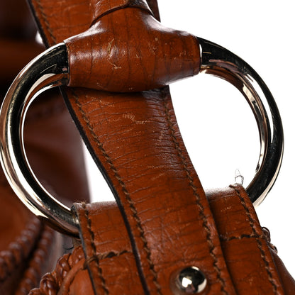 Gucci Calfskin Large Horsebit Chain Hobo Brown 11 of 11