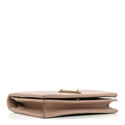 Prada Saffiano Triangle Bi-Fold Compact Wallet Cipria 4 of 6