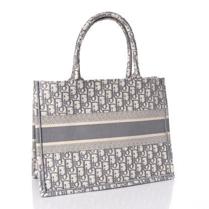 Christian Dior Oblique Medium Book Tote Grey 3 of 9