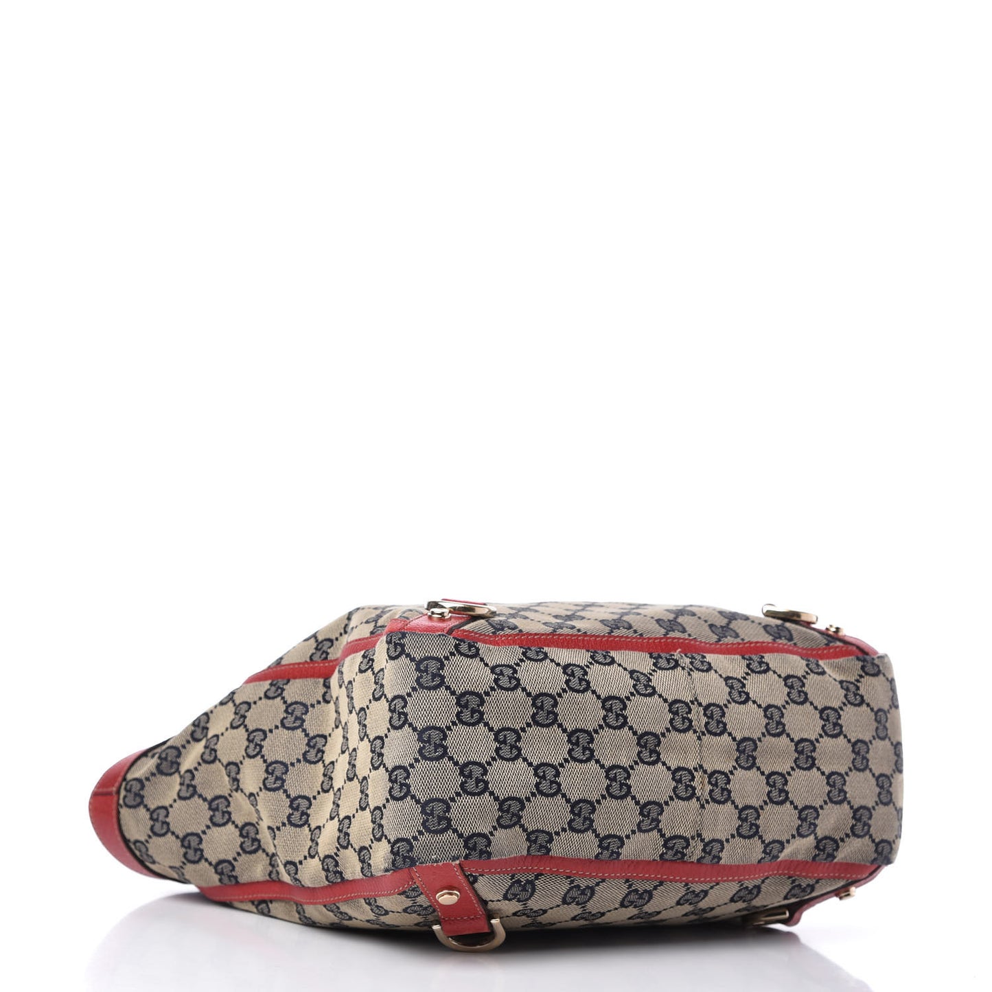 Monogram Small Abbey Tote Navy Red