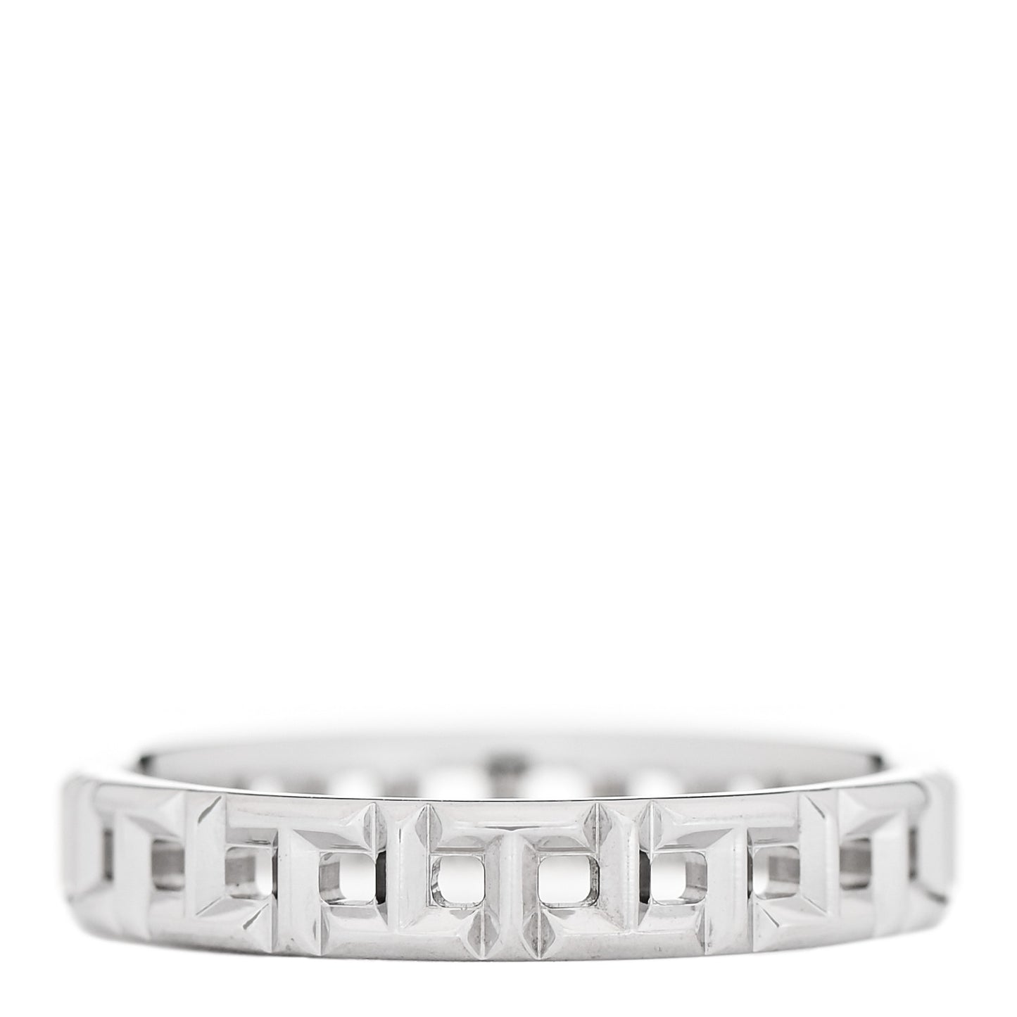 18K White Gold T True Narrow Band Ring 52 6