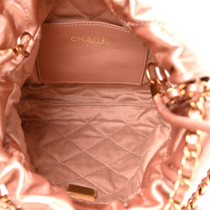 Chanel Metallic Calfskin Quilted Mini Chanel 22 Copper 5 of 10