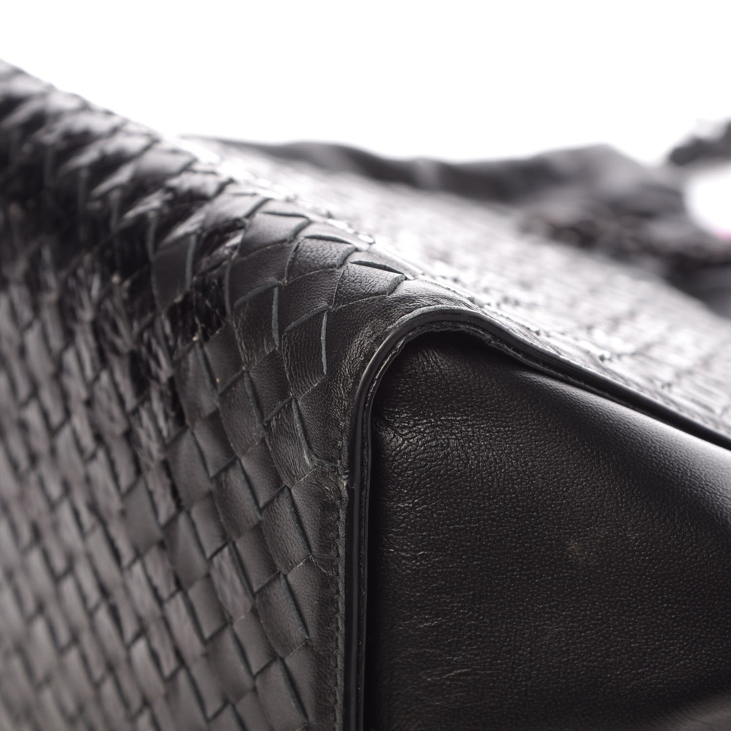 Nappa Ayers Intrecciato Small Tote Nero Black