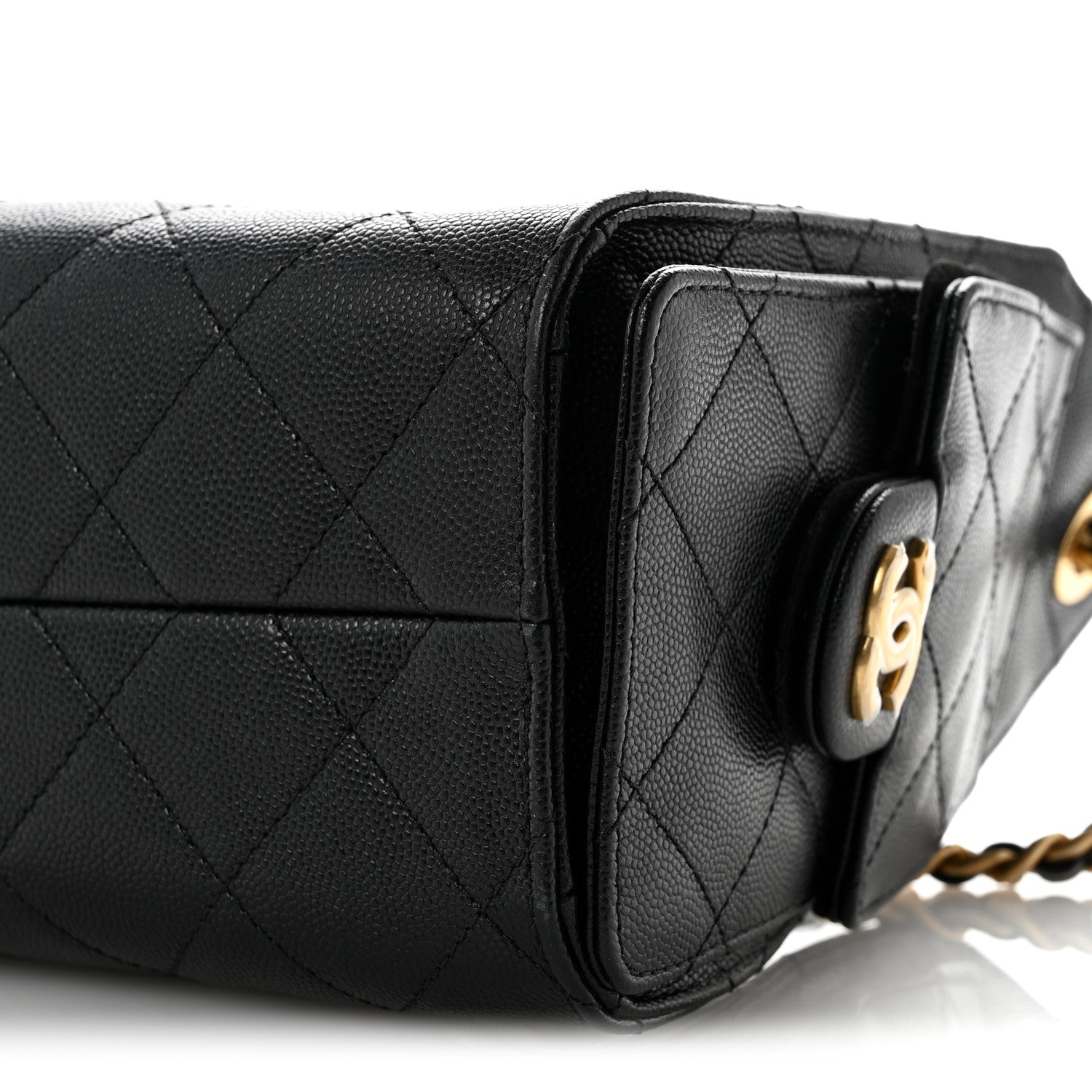 Chanel Caviar Quilted Mini Chanel 25 Handbag Black 10 of 12