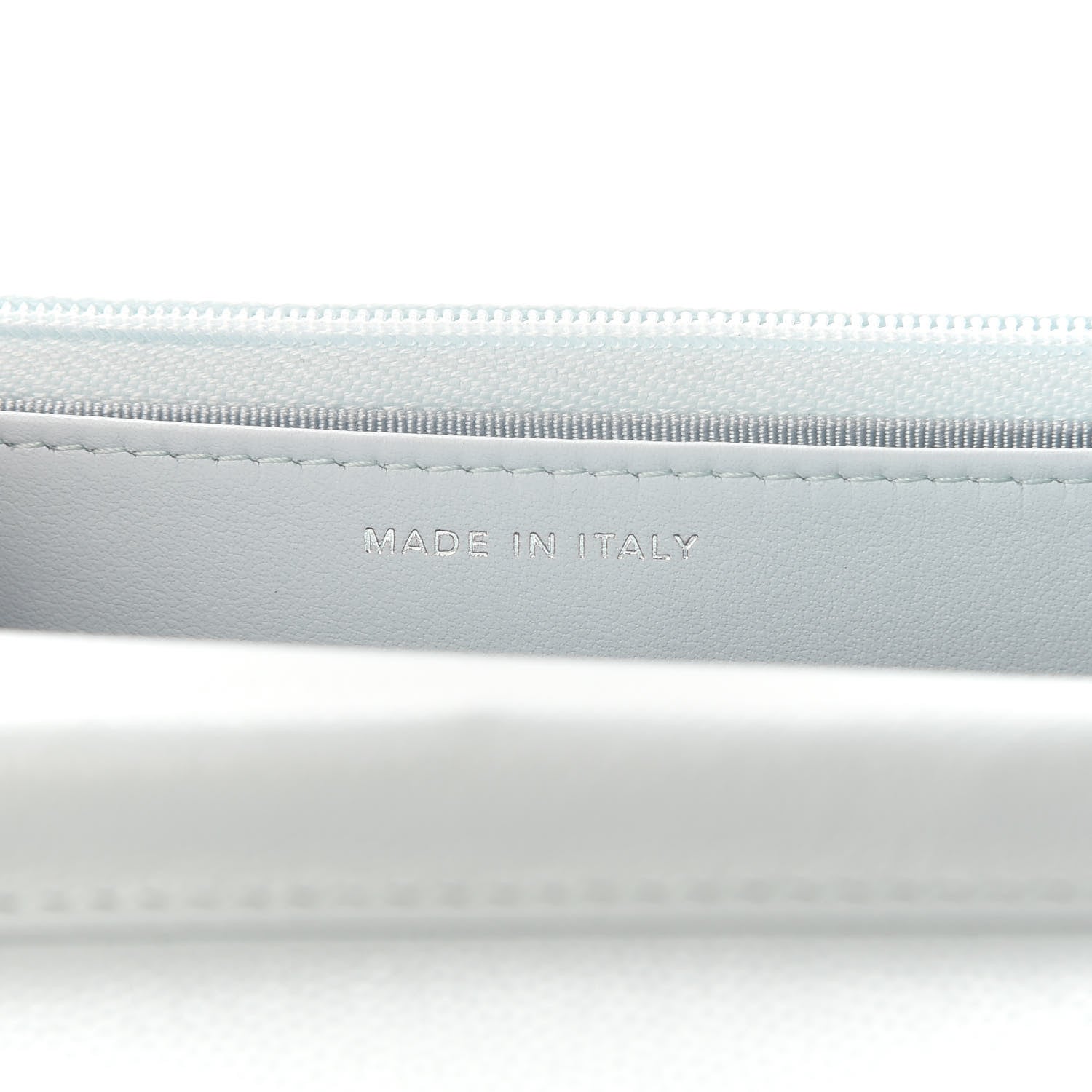 Chanel Caviar Quilted Wallet On Chain WOC Light Blue 6 of 9