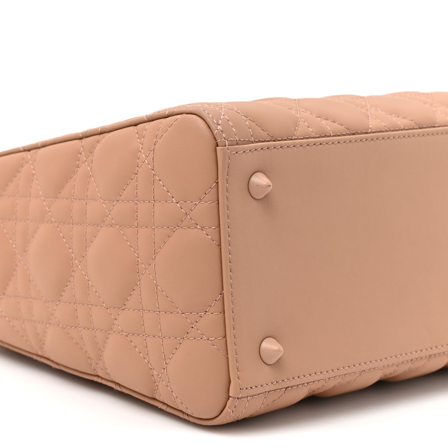 Christian Dior Ultra Matte Calfskin Cannage Medium Lady Dior Beige 9 of 11