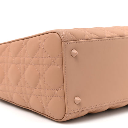 Christian Dior Ultra Matte Calfskin Cannage Medium Lady Dior Beige 9 of 11