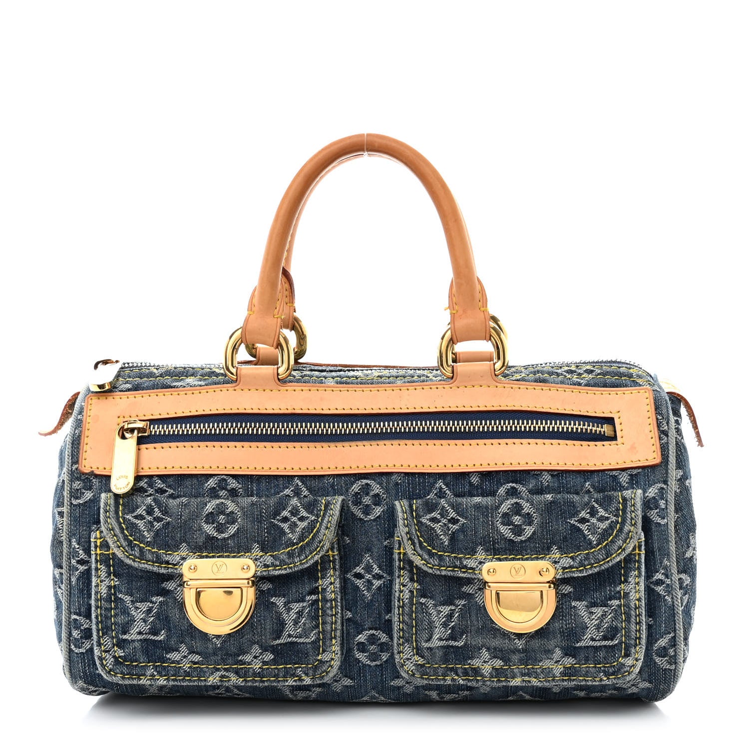 Louis Vuitton Monogram Denim Neo Speedy Blue 1 of 14