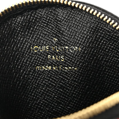 Louis Vuitton Monogram Giant Crafty Round Coin Purse Creme Rouge 6 of 7