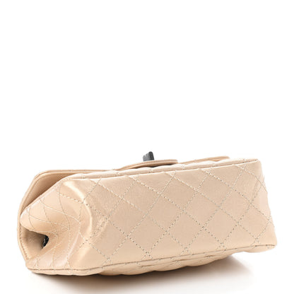 Chanel Metallic Sheepskin Quilted 2.55 Reissue Mini Flap Beige 3 of 8