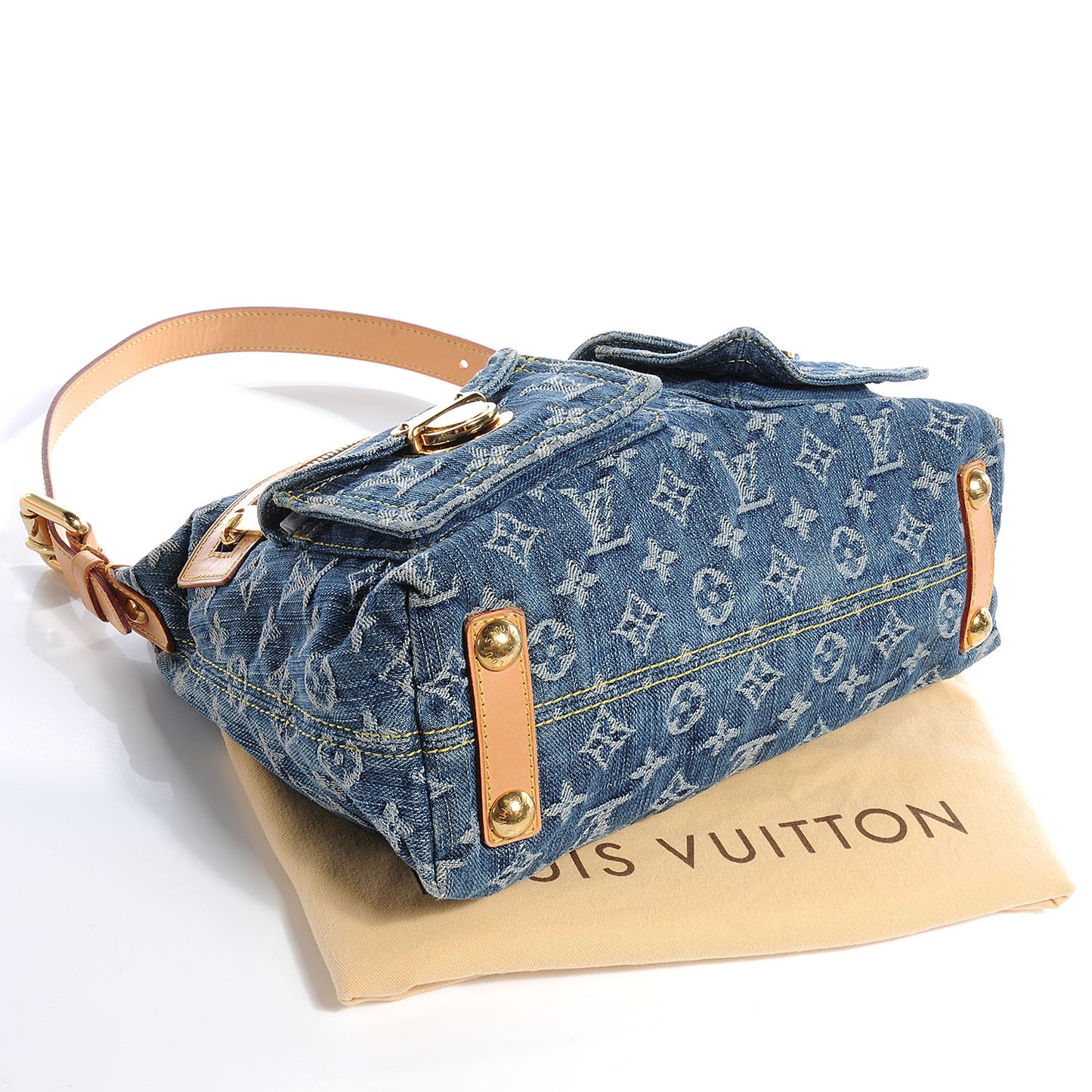 Monogram Denim Baggy PM Blue