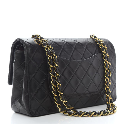 Chanel Lambskin Quilted Medium Double Flap Black 3 of 10