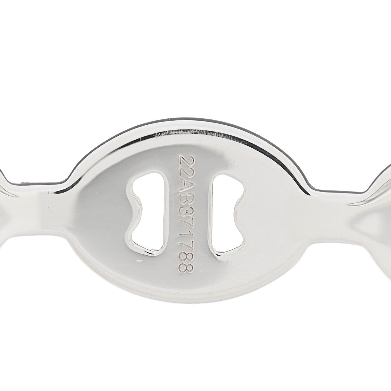 Sterling Silver MM Chaine d'Ancre Enchainee Cuff Bracelet ST