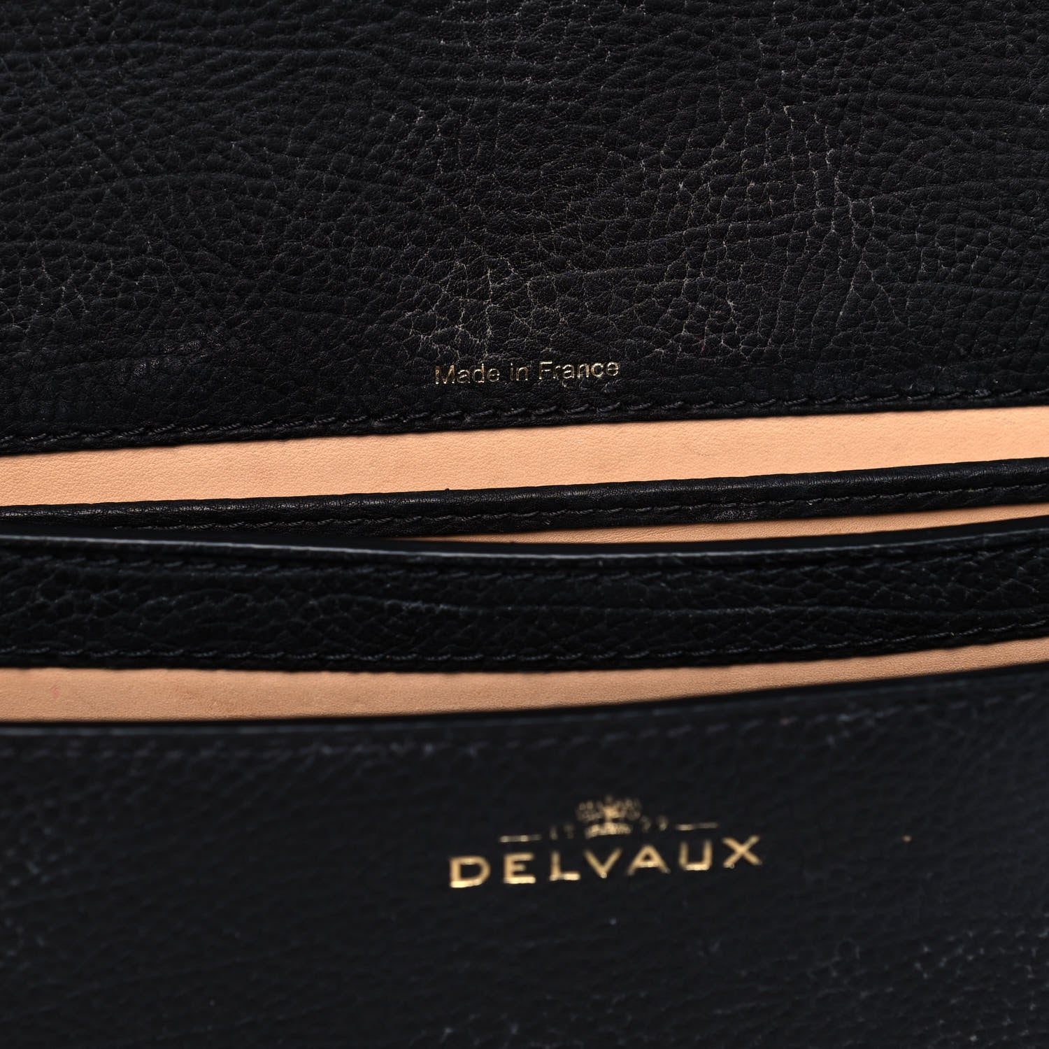 Delvaux Crispy Calfskin Le Mutin MM Saddle Bag Black 5 of 12