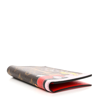 Louis Vuitton LOUIS VUITTON Monogram 2019 Christmas Animation Passport Cover Rouge 4 of 7