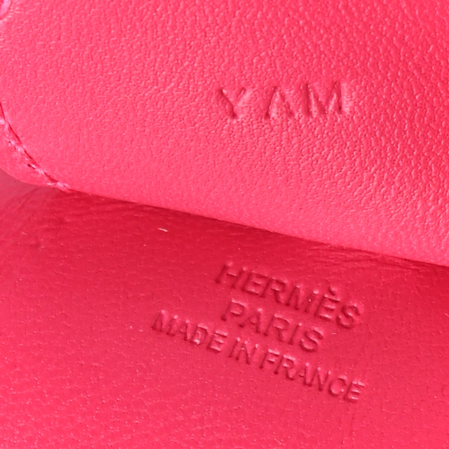 Hermes Milo Lambskin Grigri Rodeo Horse Bag Charm GM Rose Mexico 3 of 4