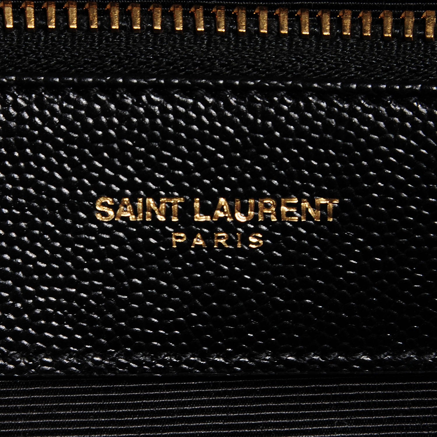 Saint Laurent Grain De Poudre Matelasse Chevron Monogram Shopping Bag Black 10 of 11