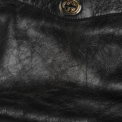 Gucci Fluffy Calfskin Morpheus Zip Pouch Black 8 of 10