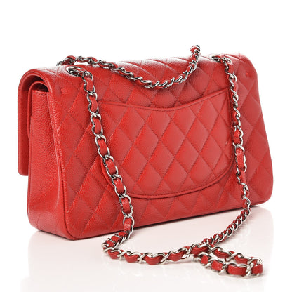 Chanel Caviar Quilted Medium Double Flap Red 4 of 13