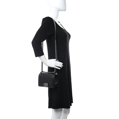 Chanel Calfskin Quilted Small Boy Flap Black 2 of 12