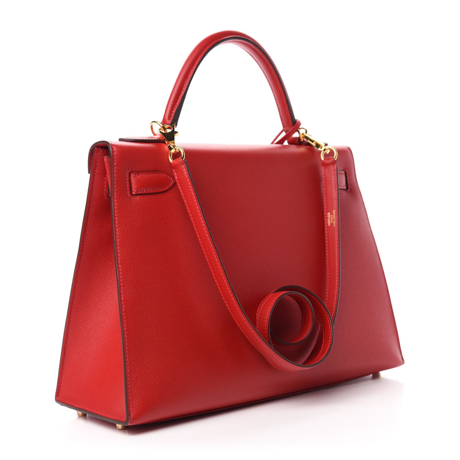 Hermes Epsom Kelly Sellier 32 Rouge Casaque 3 of 11