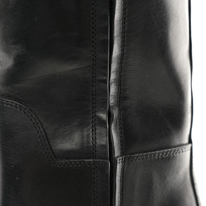 Bottega Veneta Calfskin The Tire High Boots 37 Black Camping 10 of 10