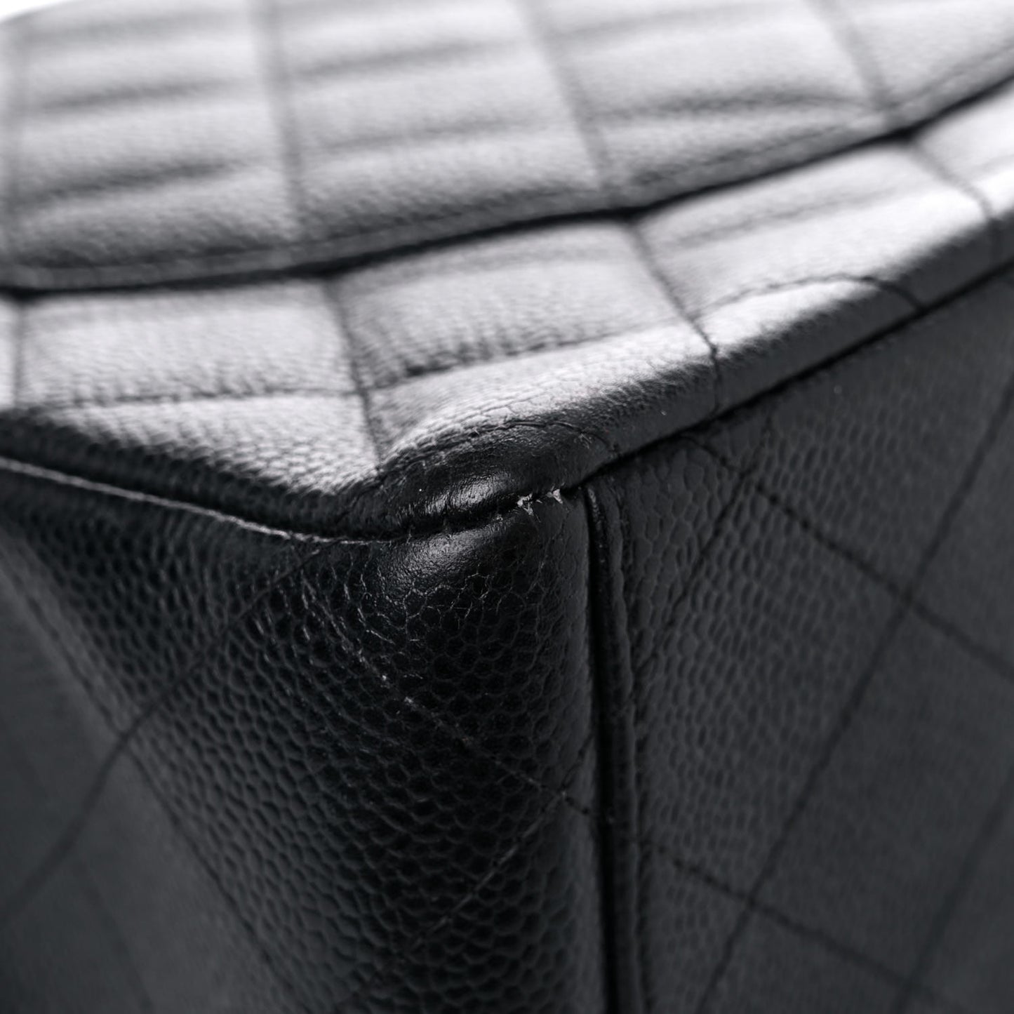 Caviar Quilted Maxi Double Flap Black