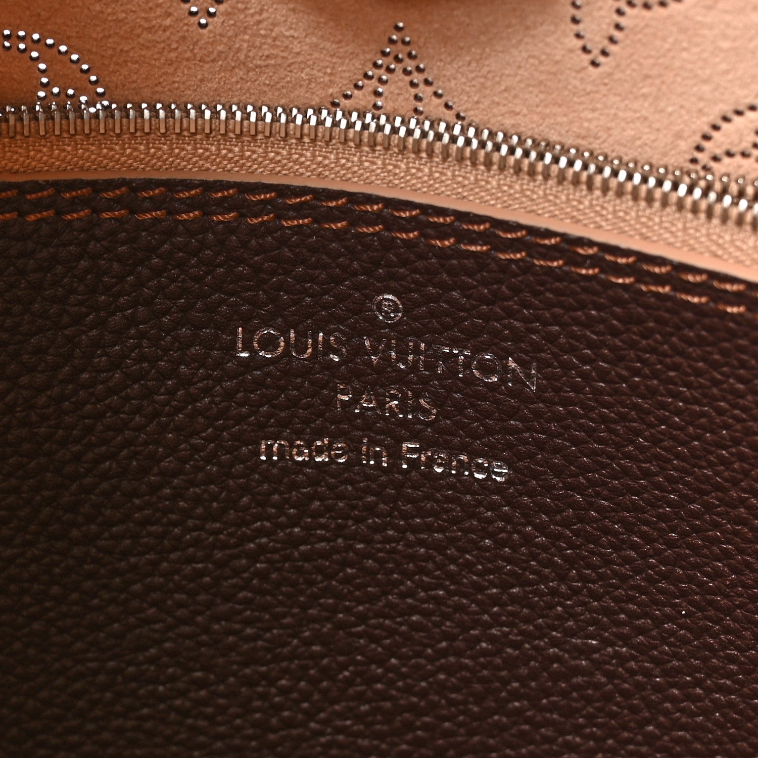 Louis Vuitton Mahina Carmel Hobo Chocolate 6 of 9