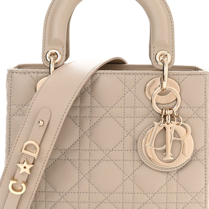 Christian Dior Lambskin Cannage Small My ABCDior Lady Dior Hazelnut 8 of 10