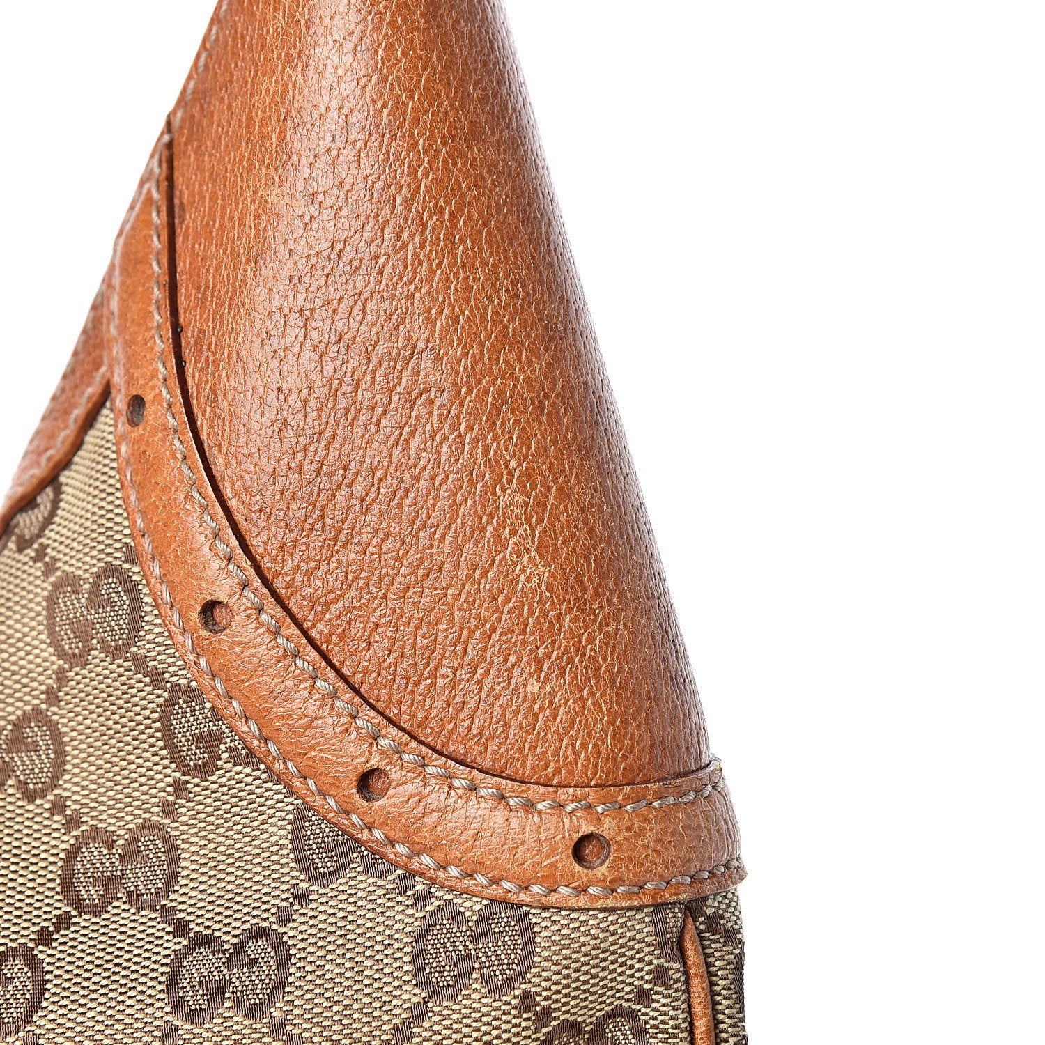 Gucci Monogram Horsebit Glam Hobo Tan 11 of 16