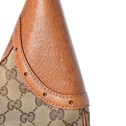 Gucci Monogram Horsebit Glam Hobo Tan 11 of 16