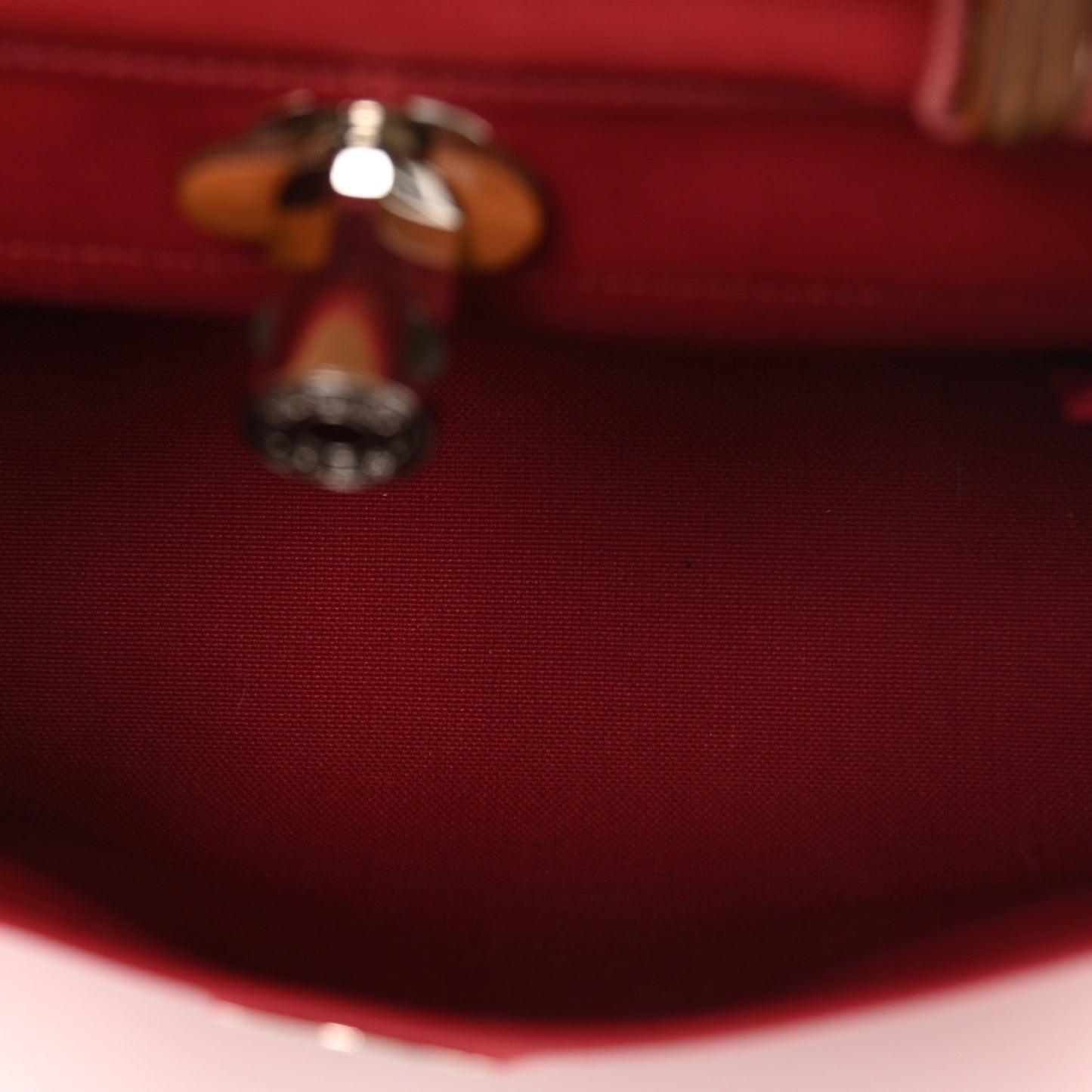 Vache Hunter Toile Herbag Zip 31 PM Rouge Grenat Natural