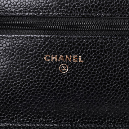 Chanel Caviar Quilted Wallet On Chain WOC Black 7 of 9