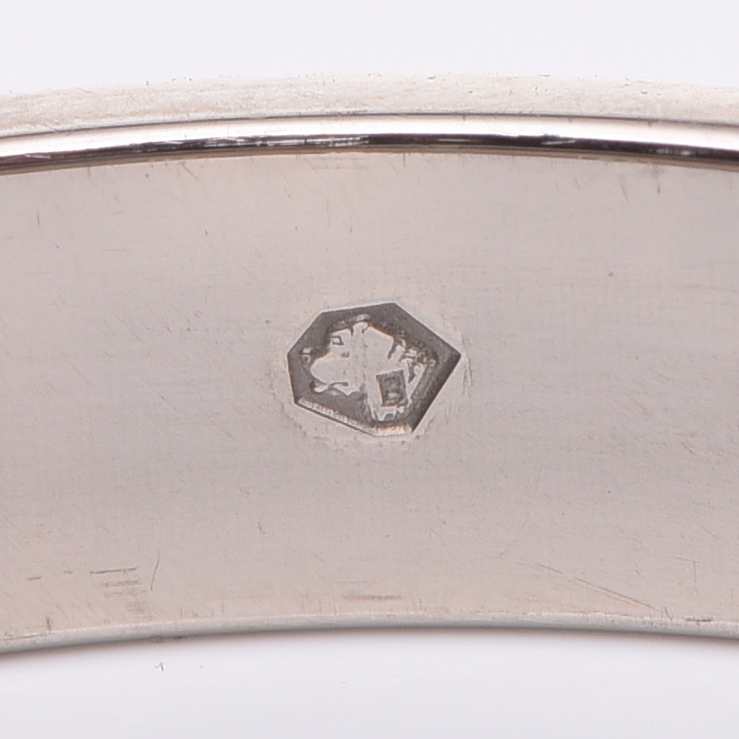 Cartier 18K White Gold 3.5mm LOVE Wedding Band Ring 53 6.25 5 of 11